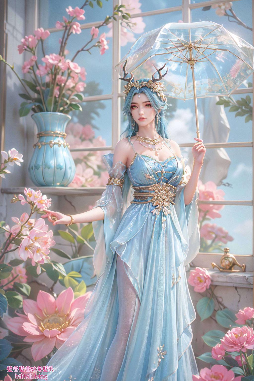 这款国漫女神主题壁纸为你的平板桌面增添一抹绚丽风采