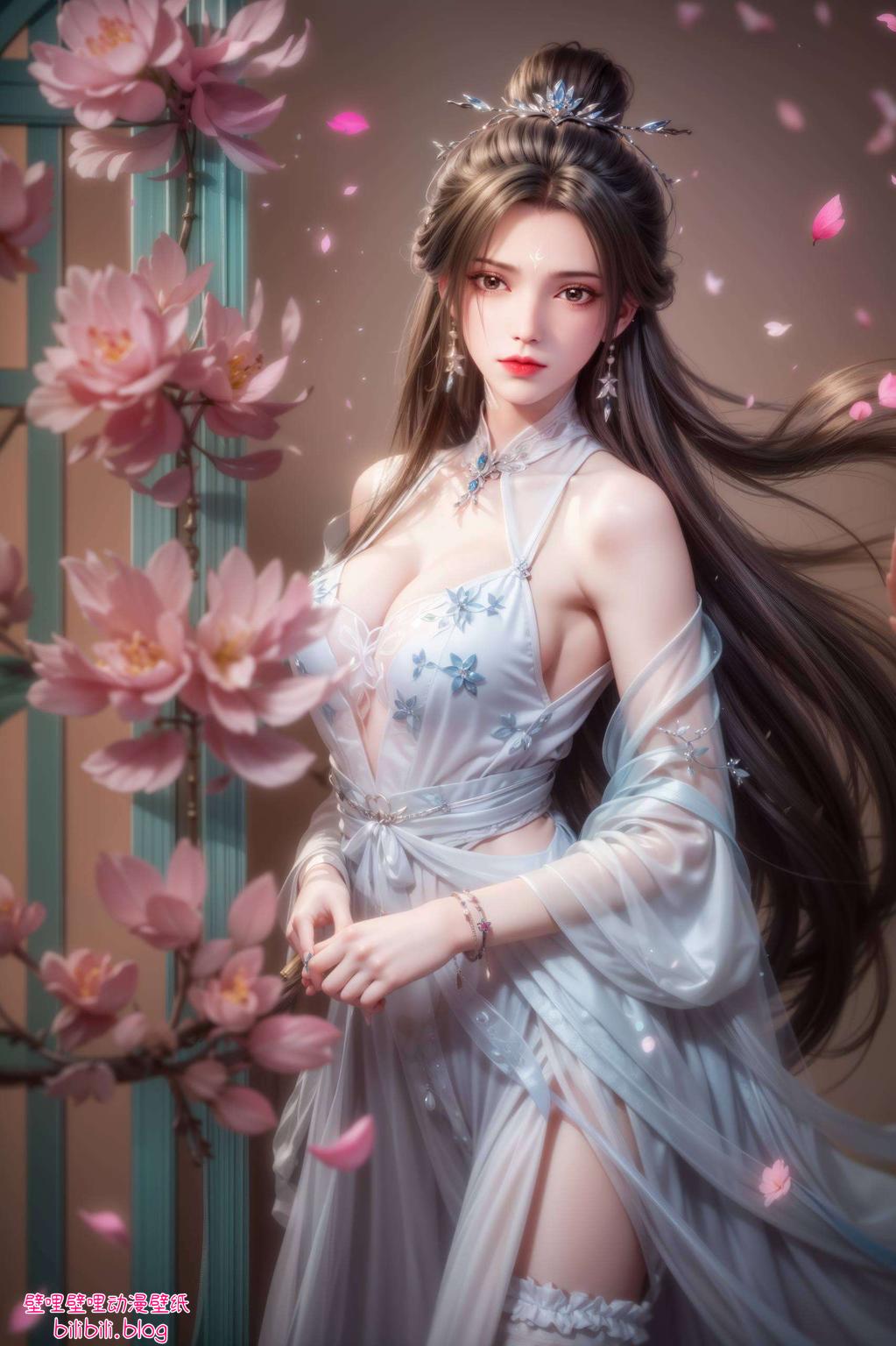 这款国漫壁纸以渐变苹果AI美女为主题清新的色调与陆雪琪的绝美风姿相映成趣