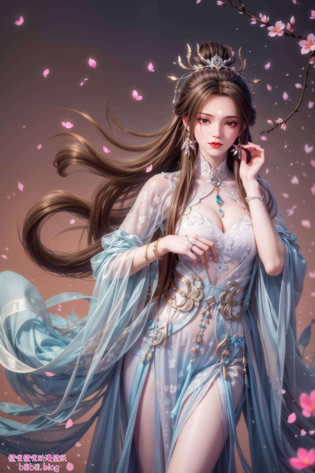 简约而不失华丽为你的桌面带来一抹清新的仙侠风情