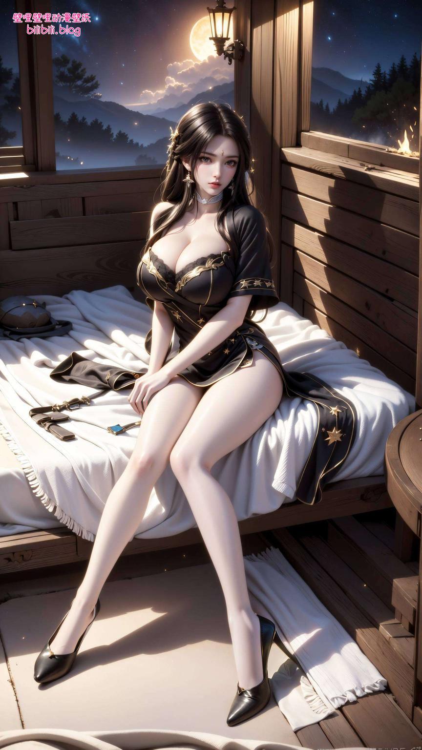 如金属雕塑般的精致质感细腻流转的光影在她的轮廓间跳跃