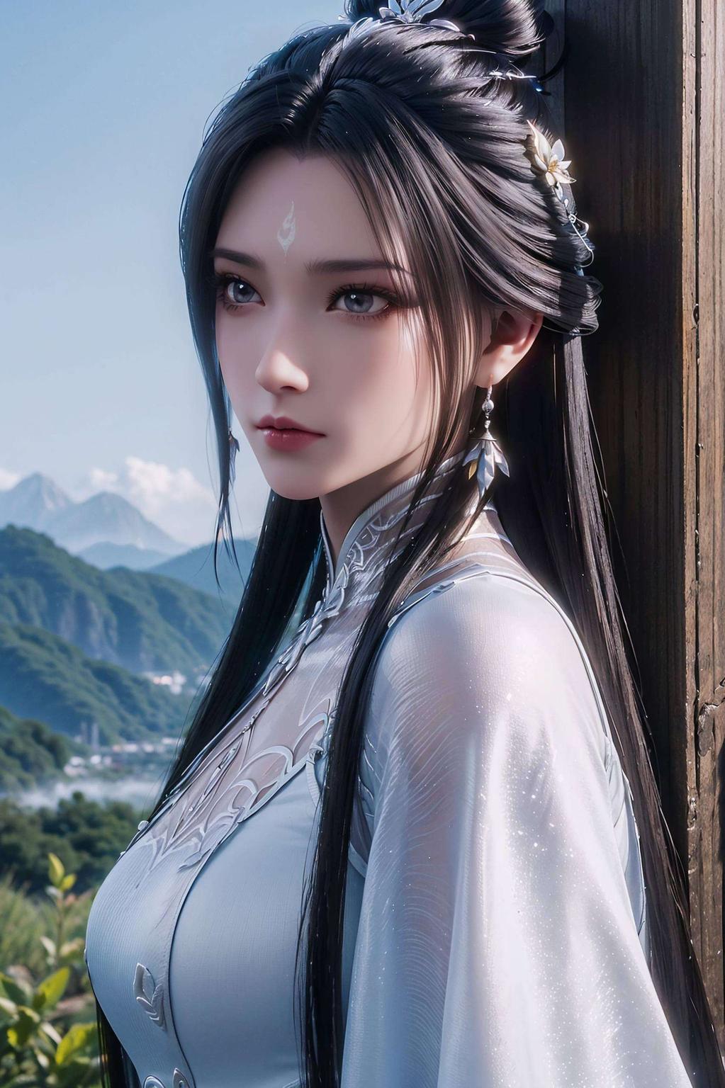 细腻的笔触将她的英姿展现得淋漓尽致