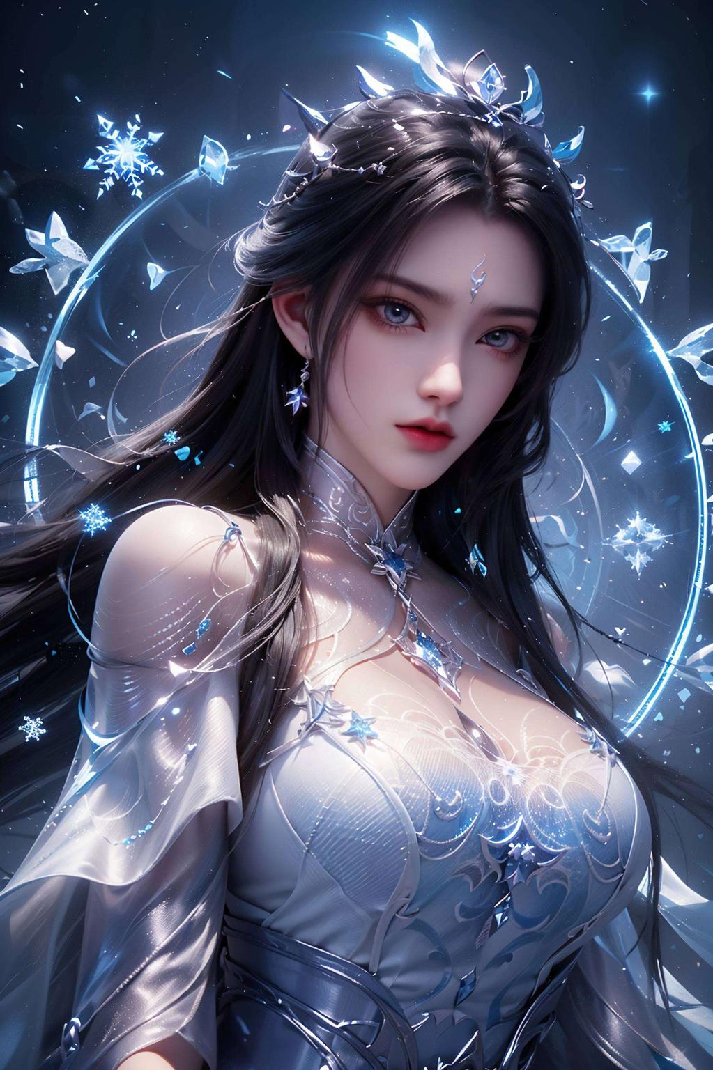 她仿佛随时准备跃出画面更蕴含着不屈的力量