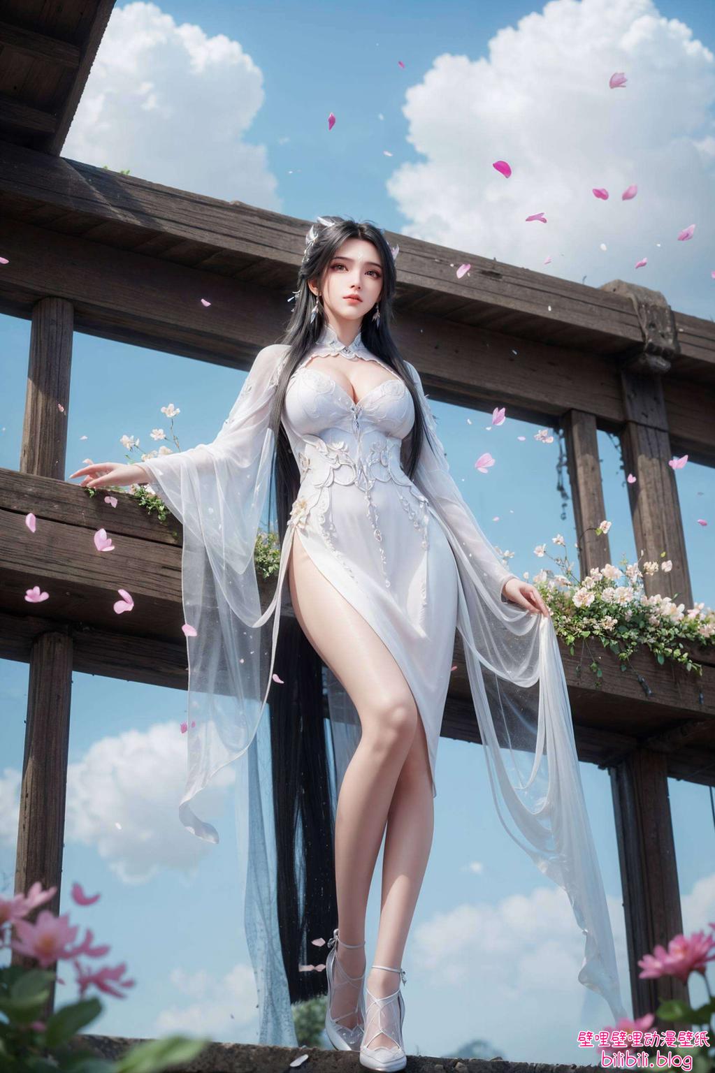 炫彩色彩为她的侠骨柔情增添了几分灵动与活力绘制出她清冷脱俗的美态