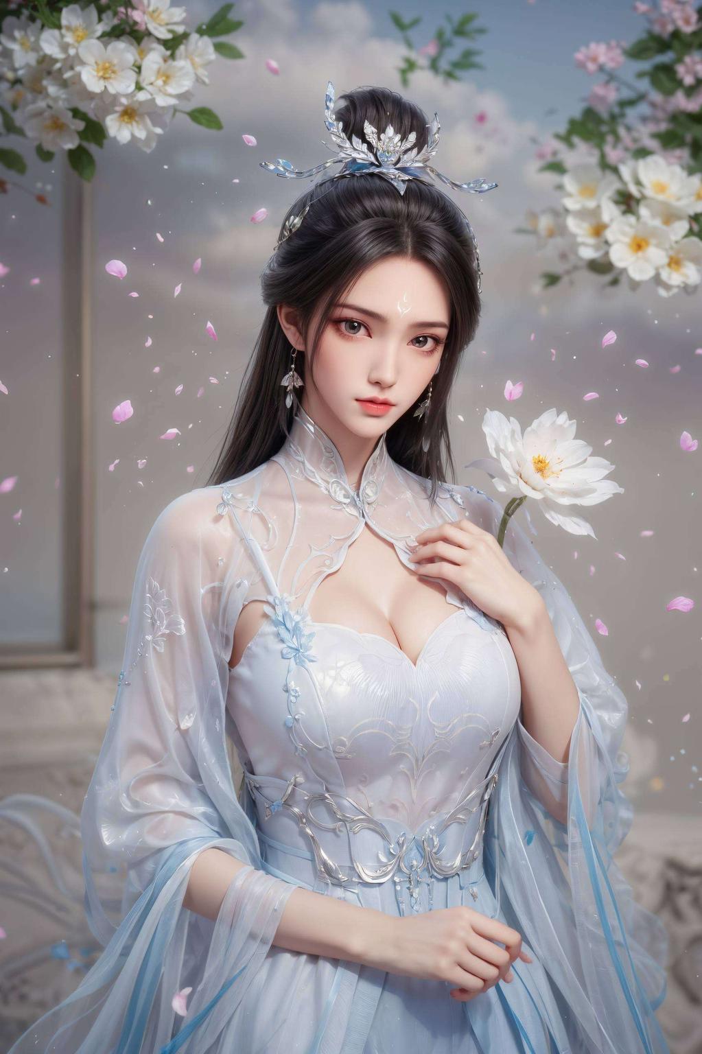 每一笔线条都勾勒出她的灵动之美以陆雪琪的曼妙身材为灵感