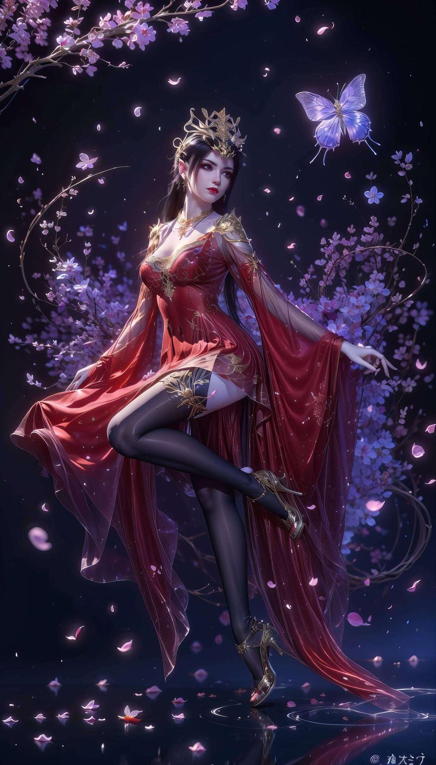 她的神秘魅力在此刻凝聚成一幅平板艺术壁纸让每一次目光停留都成为一场视觉盛宴