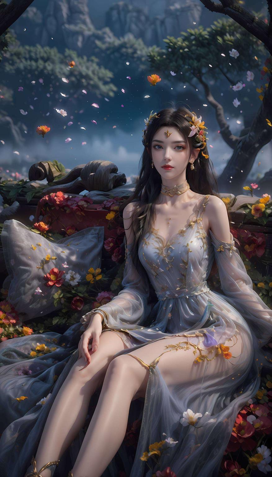 国漫女神的可爱风华跃然屏上为你的平板增添一抹神秘而迷人的魅力