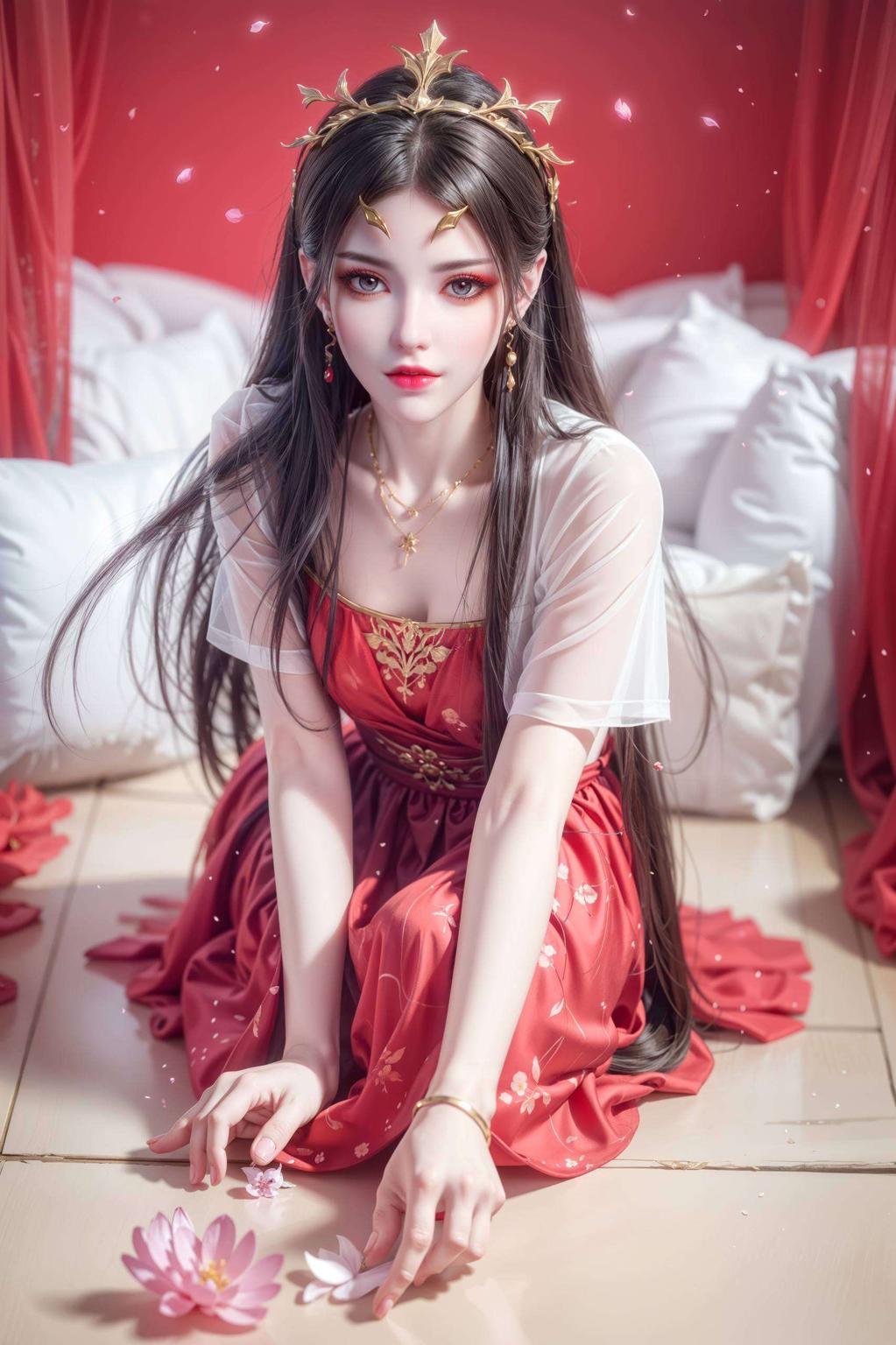 美杜莎的每一种姿态都充满魅力融入了各种姿势素材与碎花元素