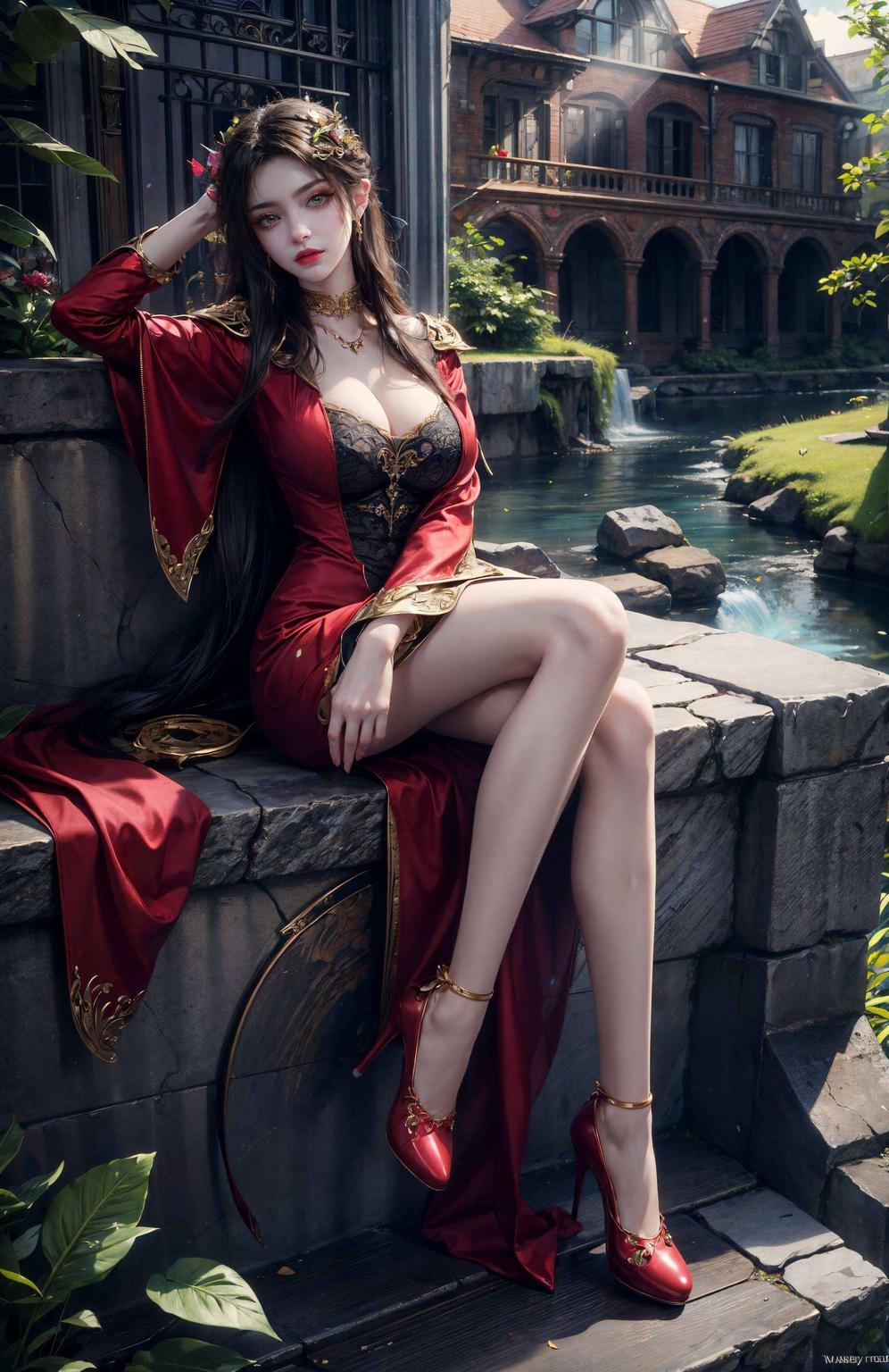 如同火焰般炽热这位AI国漫女神