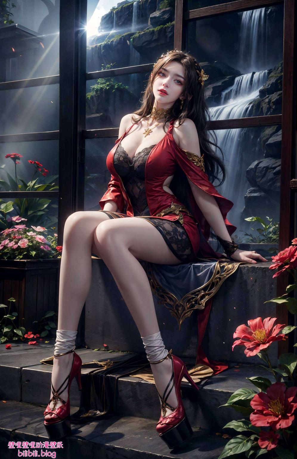 美杜莎女王眼神犀利蛇发飘逸