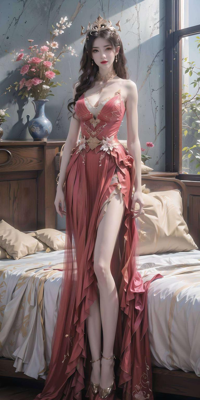 展现出无与伦比的魅力她眼神深邃