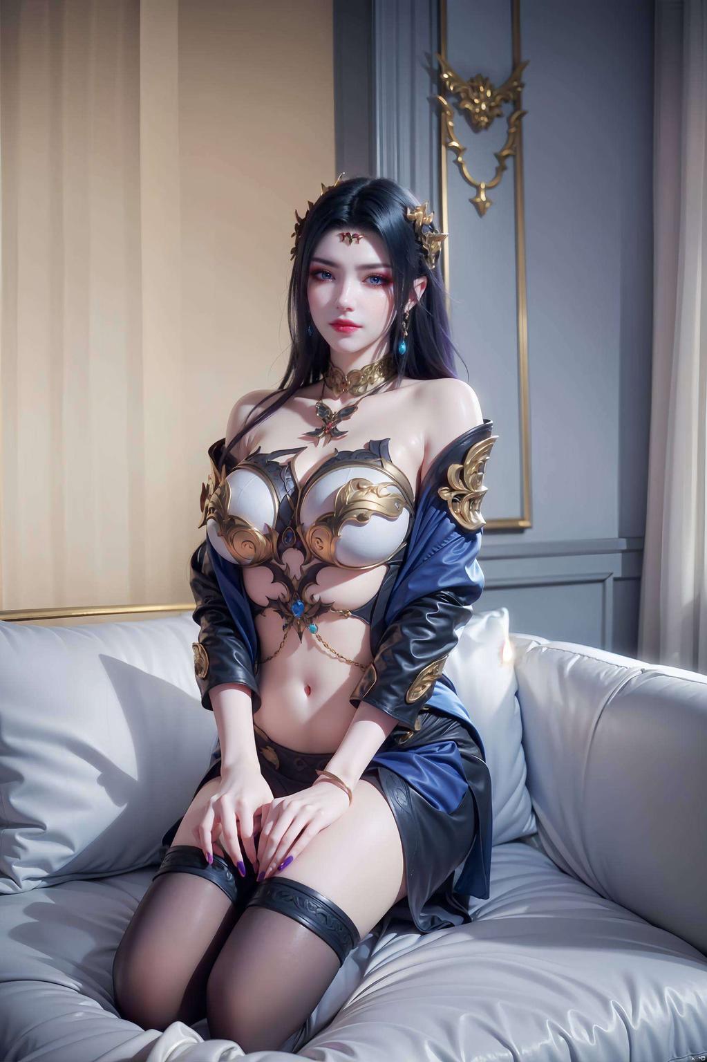 让人沉浸于她的魅力之中波点元素巧妙点缀