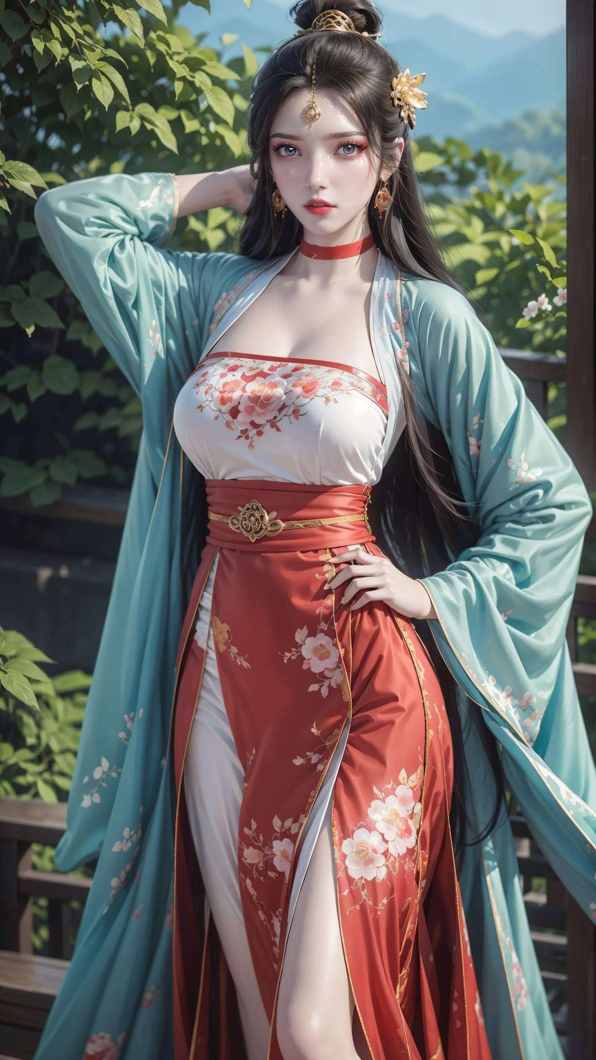 墨云翩翩起舞展现了她性感迷人的风采