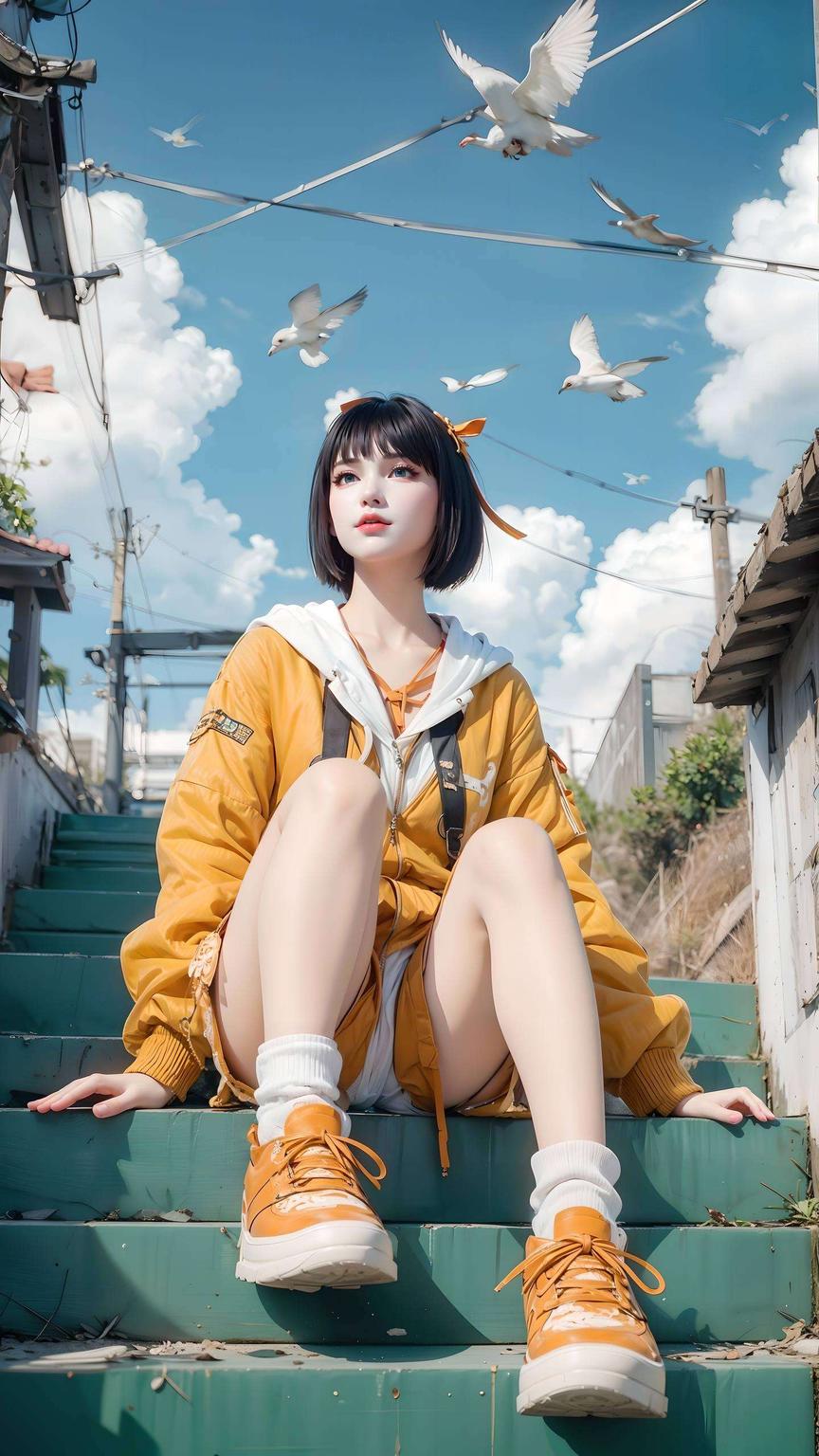 慕青鸾的灵动身影这不仅仅是一幅画