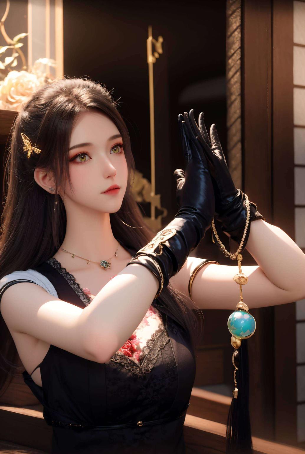画中是桌面上的视觉盛宴