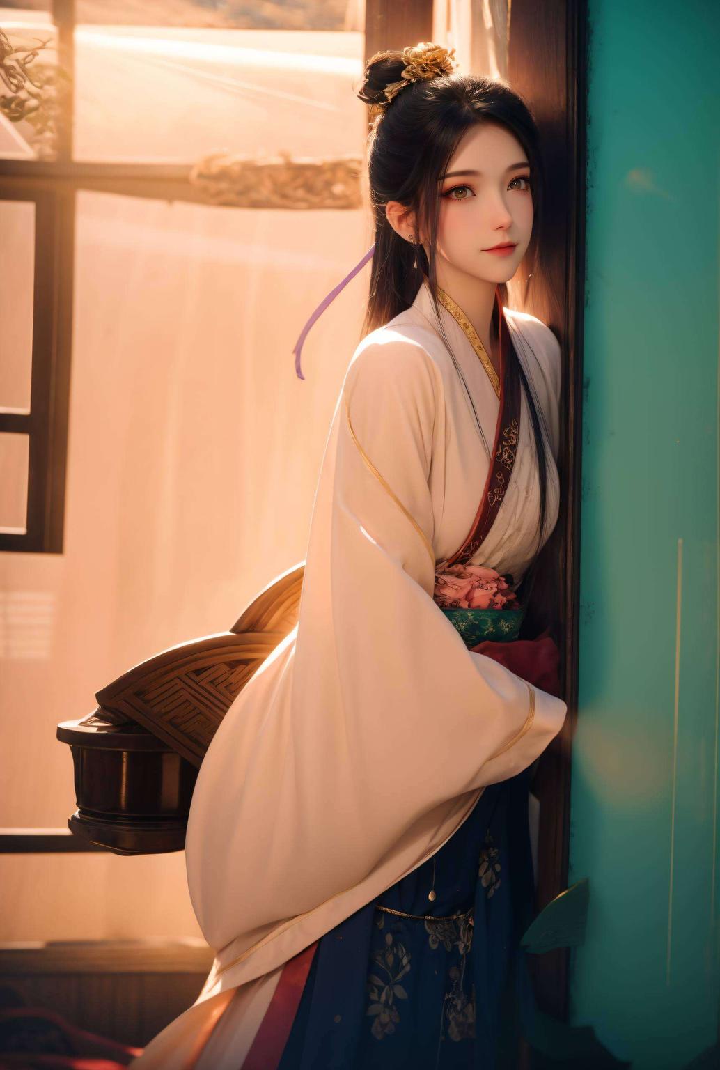 这款高清国漫女神壁纸为你的手机增添一抹浪漫色彩