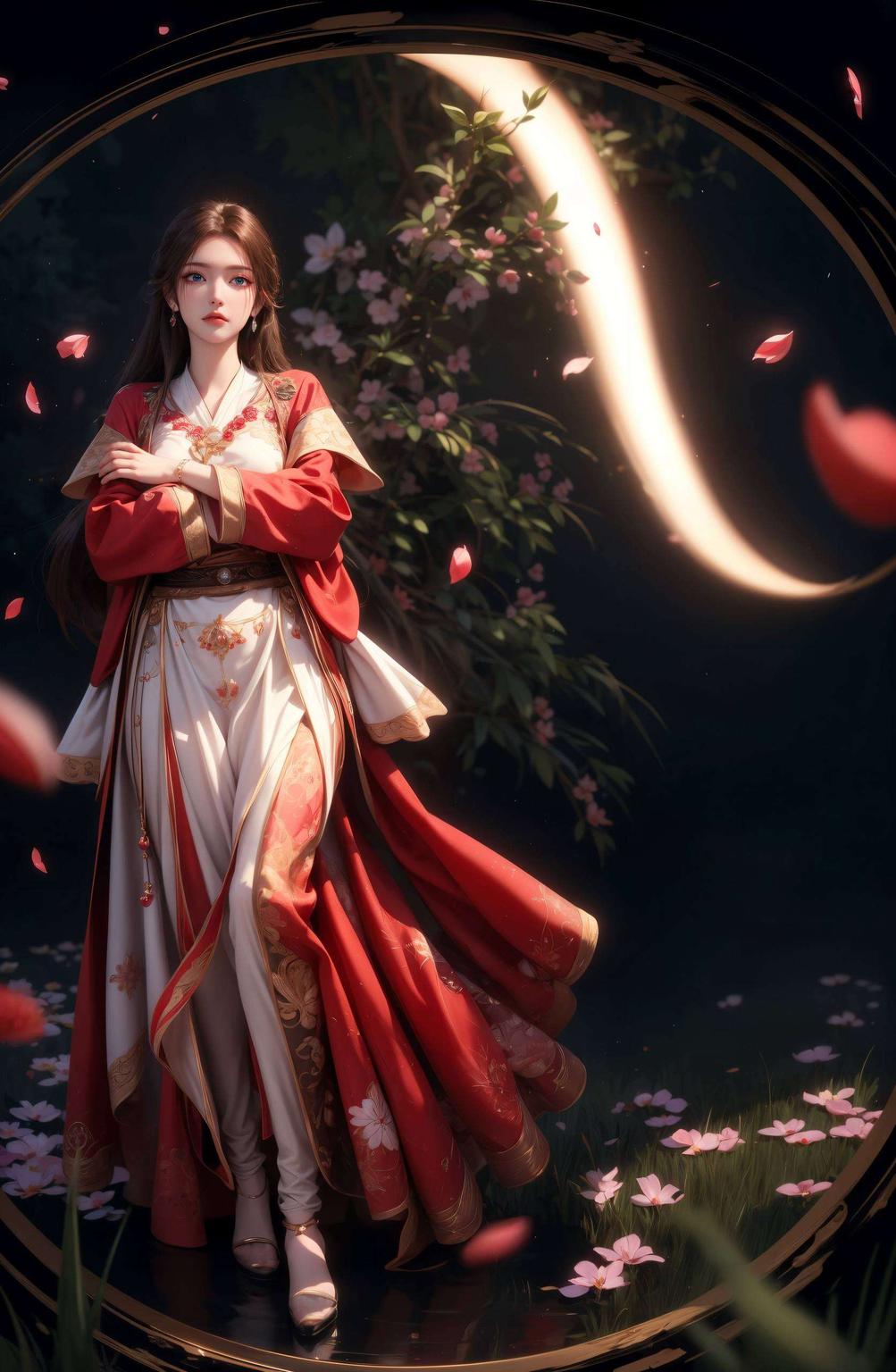 这款以国漫女主蔷薇为主题的Win10壁纸更是采用了护眼色彩