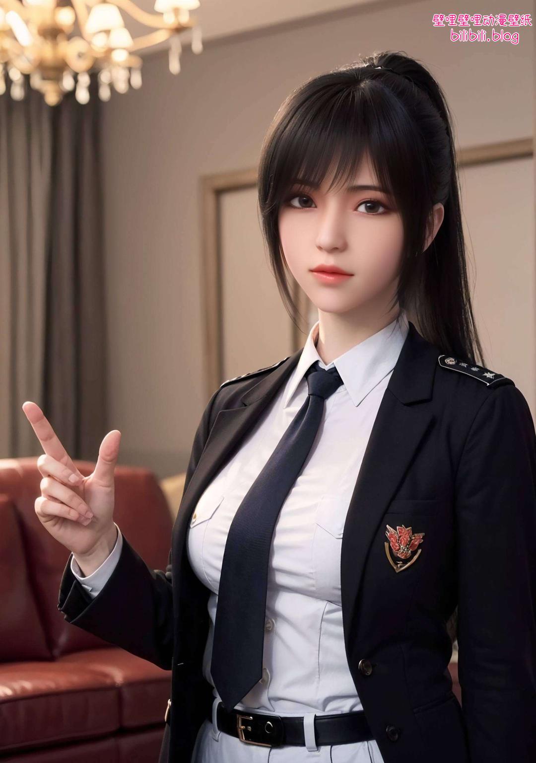 为你的桌面带来超清晰的美感享受细腻描绘出琪琳的灵动眼神与英姿飒爽