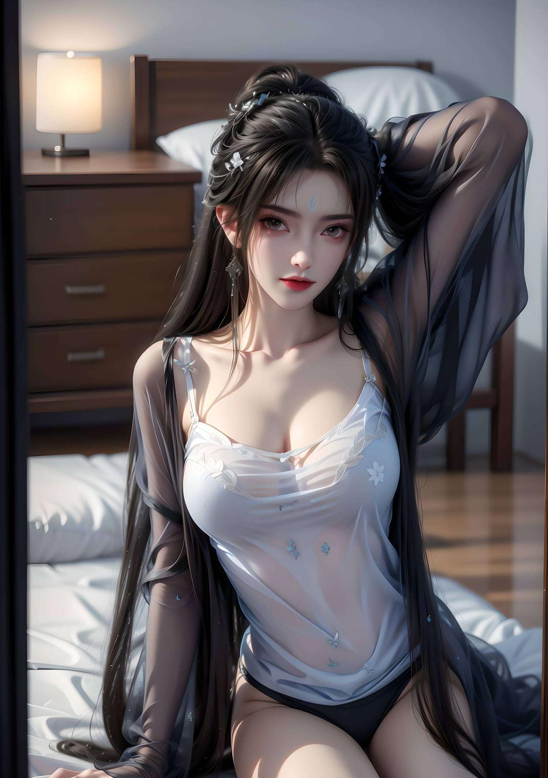国漫女神的甜美笑容在电脑屏幕上绽放动态超清