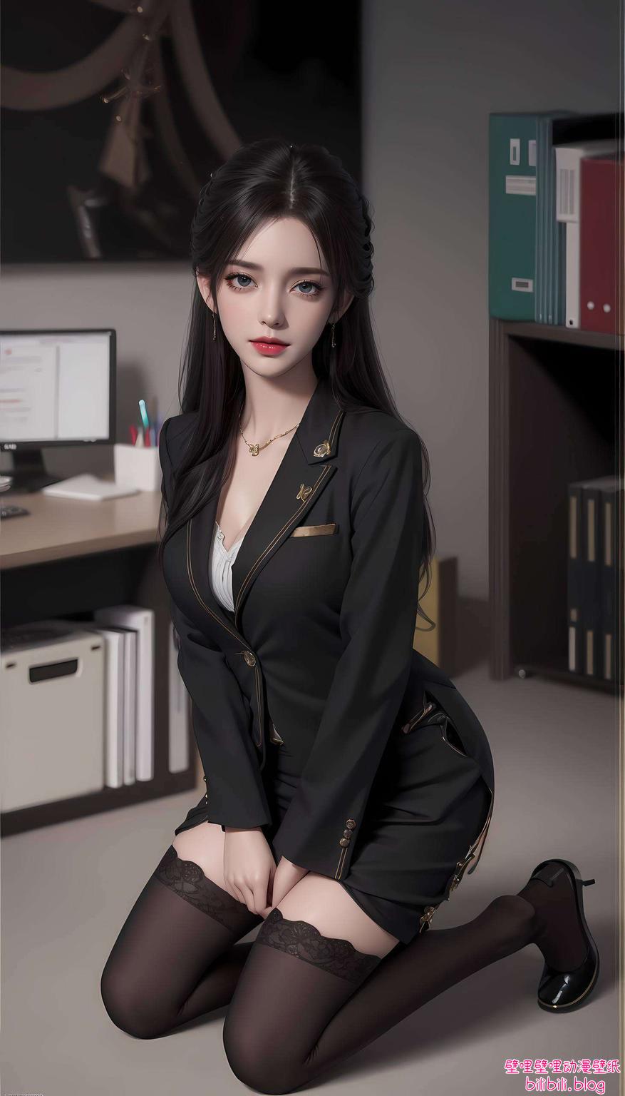 微笑素材点缀桌面清漪月婵轻笑间