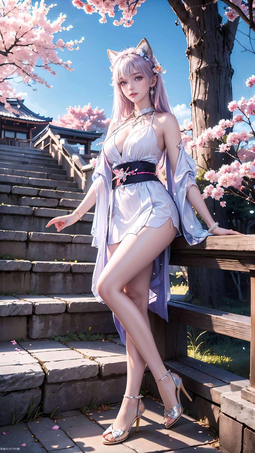 集国漫美女圣采儿之大成粉色系的浪漫色调