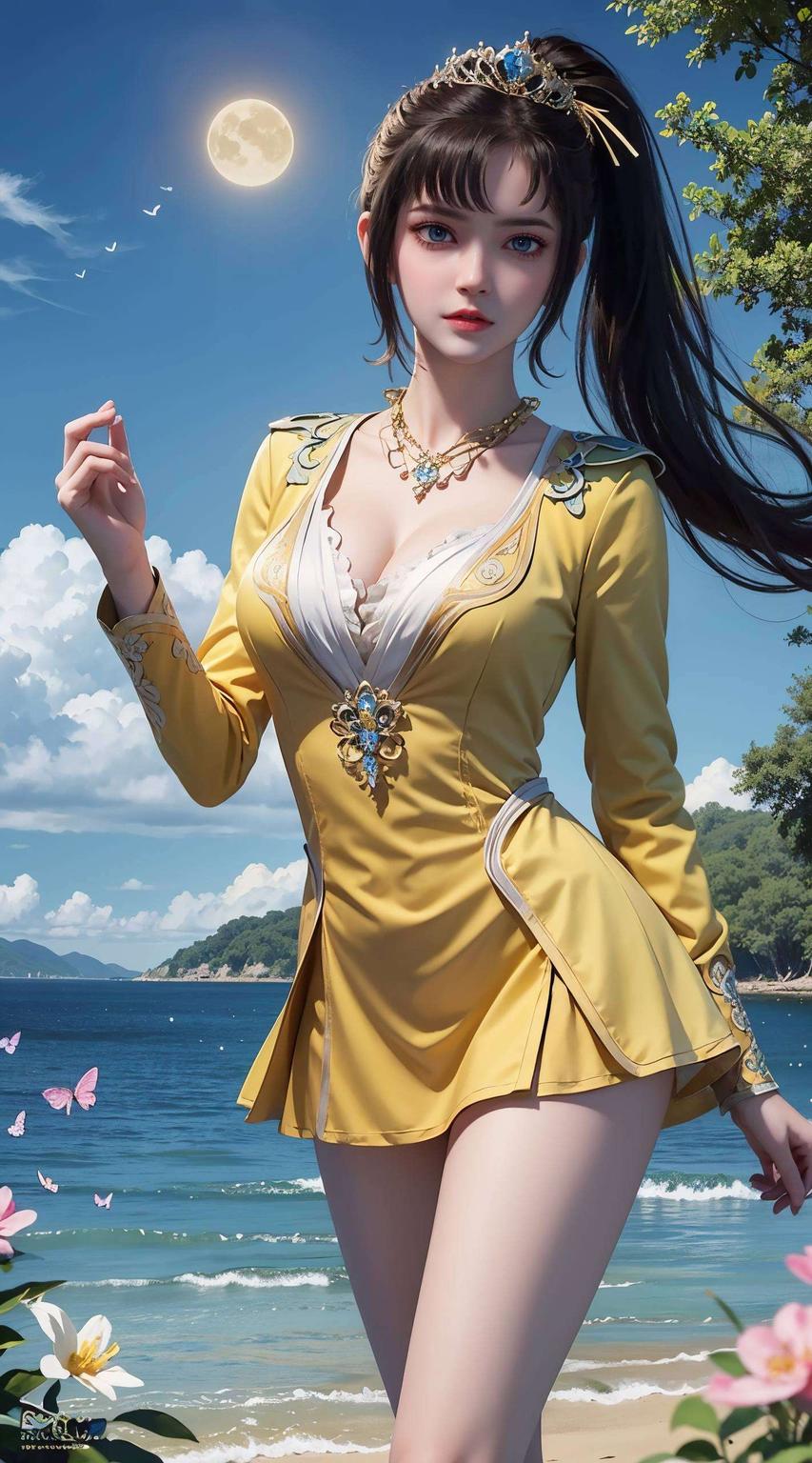 清晨的第一缕阳光洒在屏幕上高清壁纸将她的灵动与自然之美完美呈现