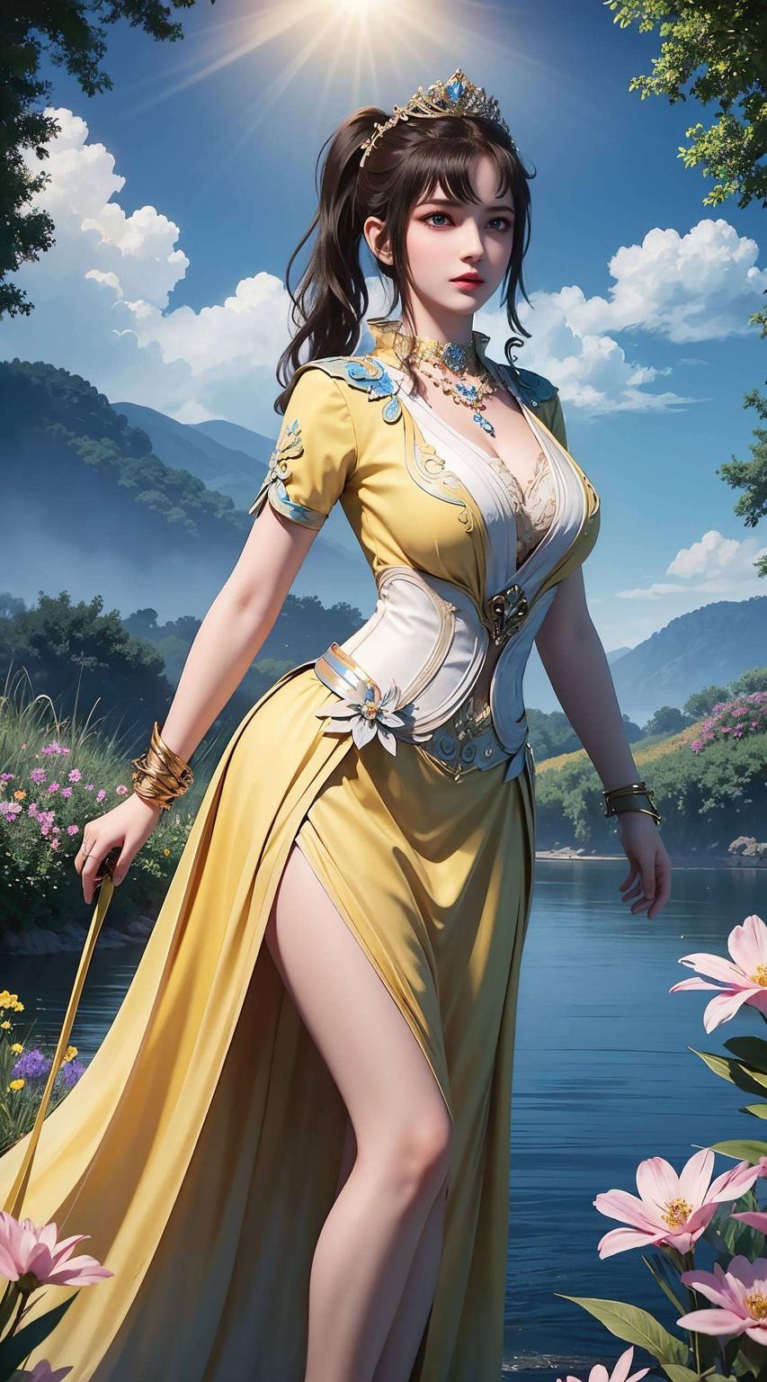 为你的电脑桌面带来一抹清新风采司空千落优雅的身姿映入眼帘