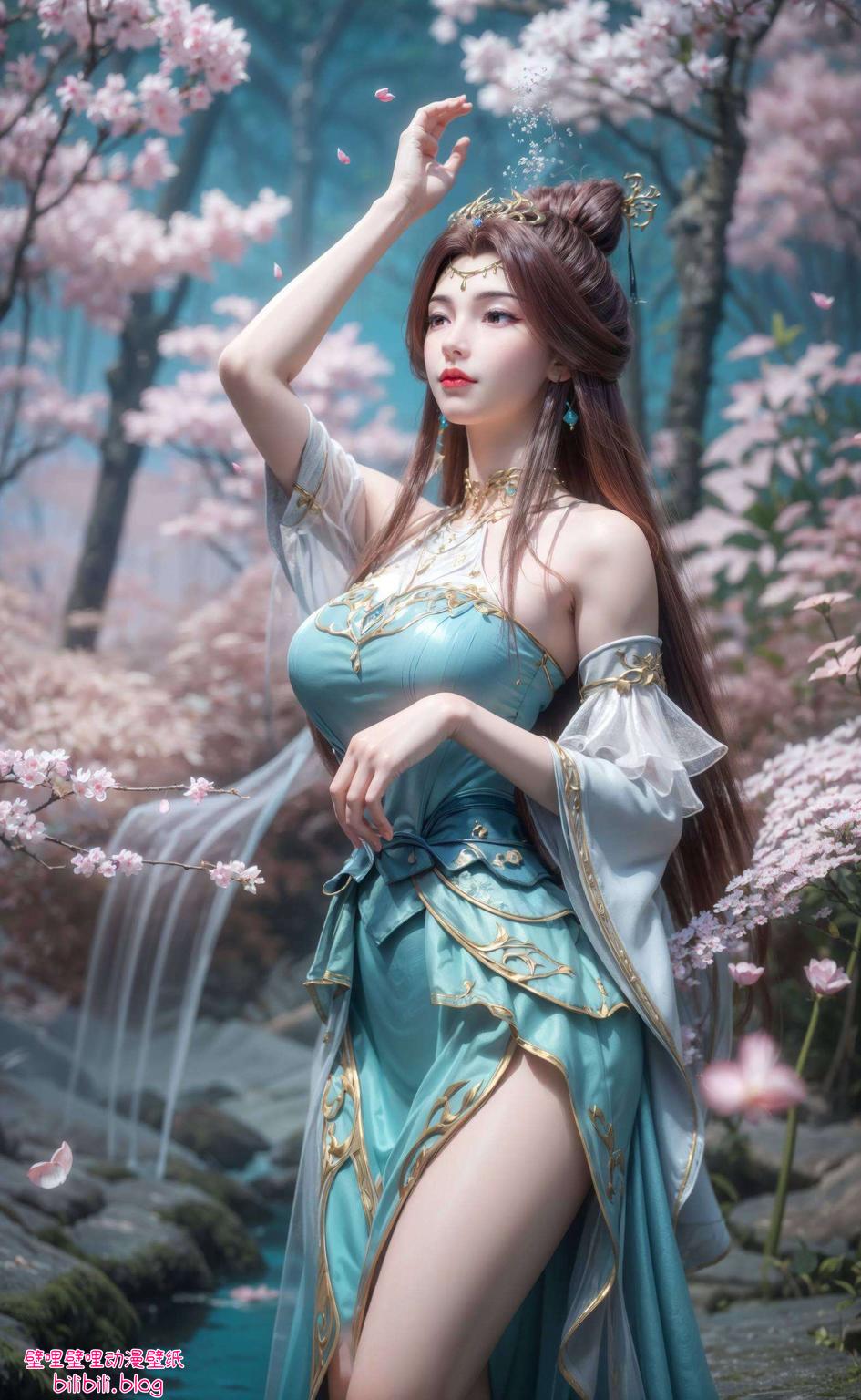 ai绘制的温馨身影遇见苏灵韵——这位超好看国漫女主