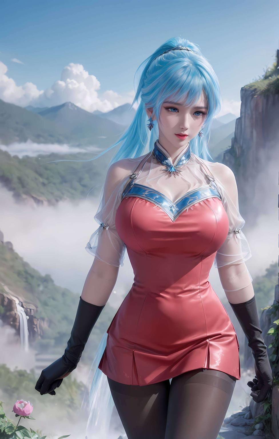 AI绘画技术捕捉了她每一个细腻的表情变化绘制国漫之美