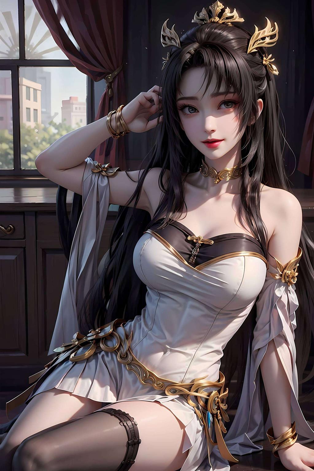 全屏展现以天狐仙子的高清壁纸为媒介