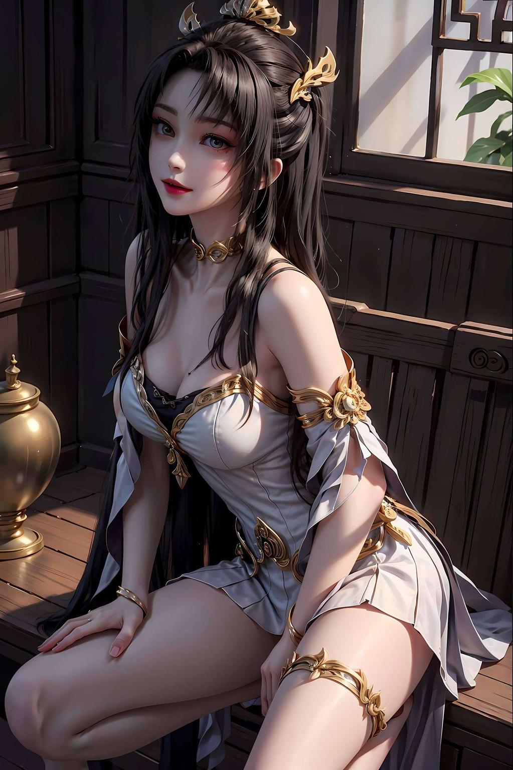 每一次屏幕亮起天狐仙子身着华美礼服