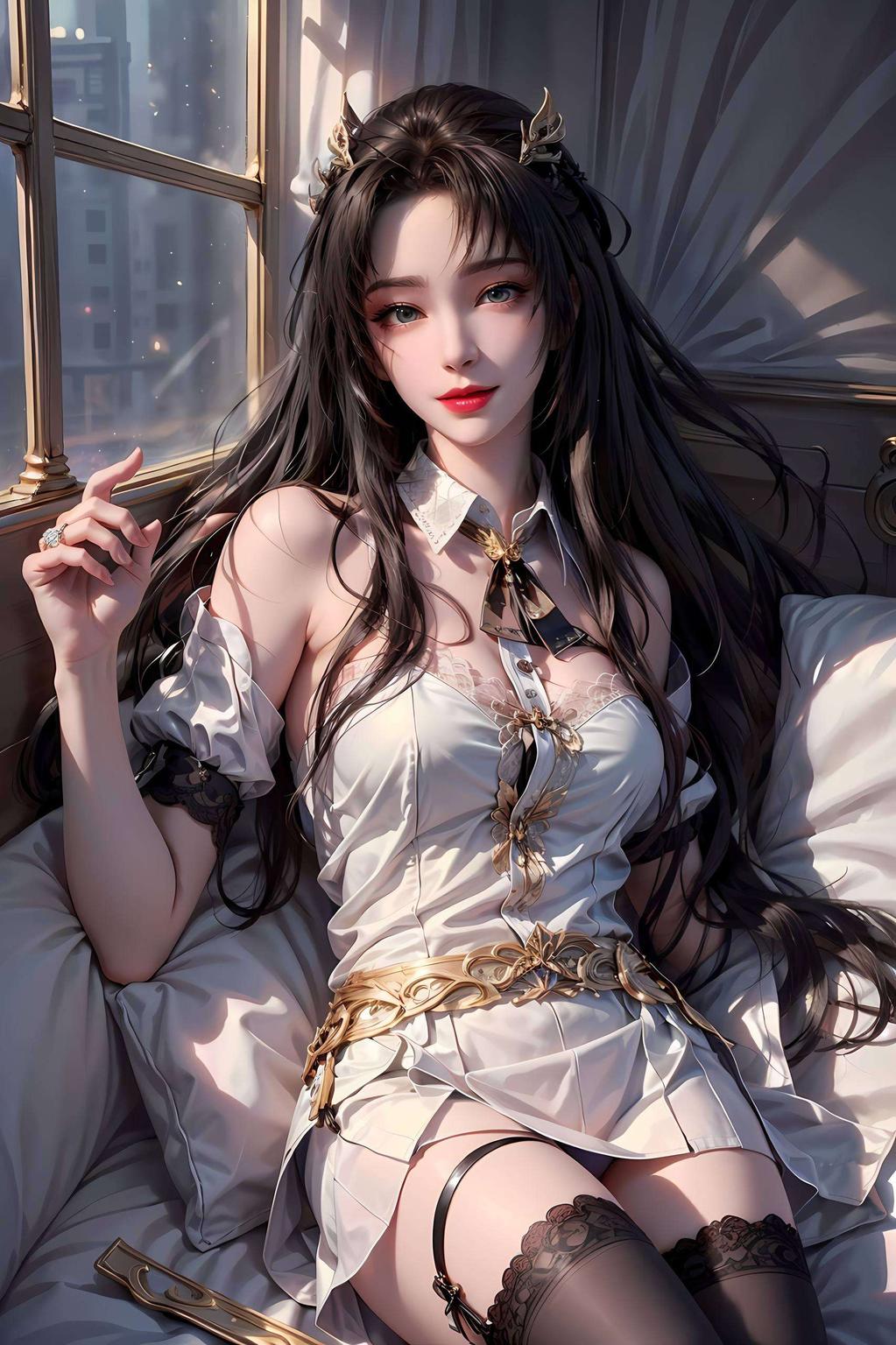 精选哑光苹果锁屏壁纸以国漫女主AI专集为主题