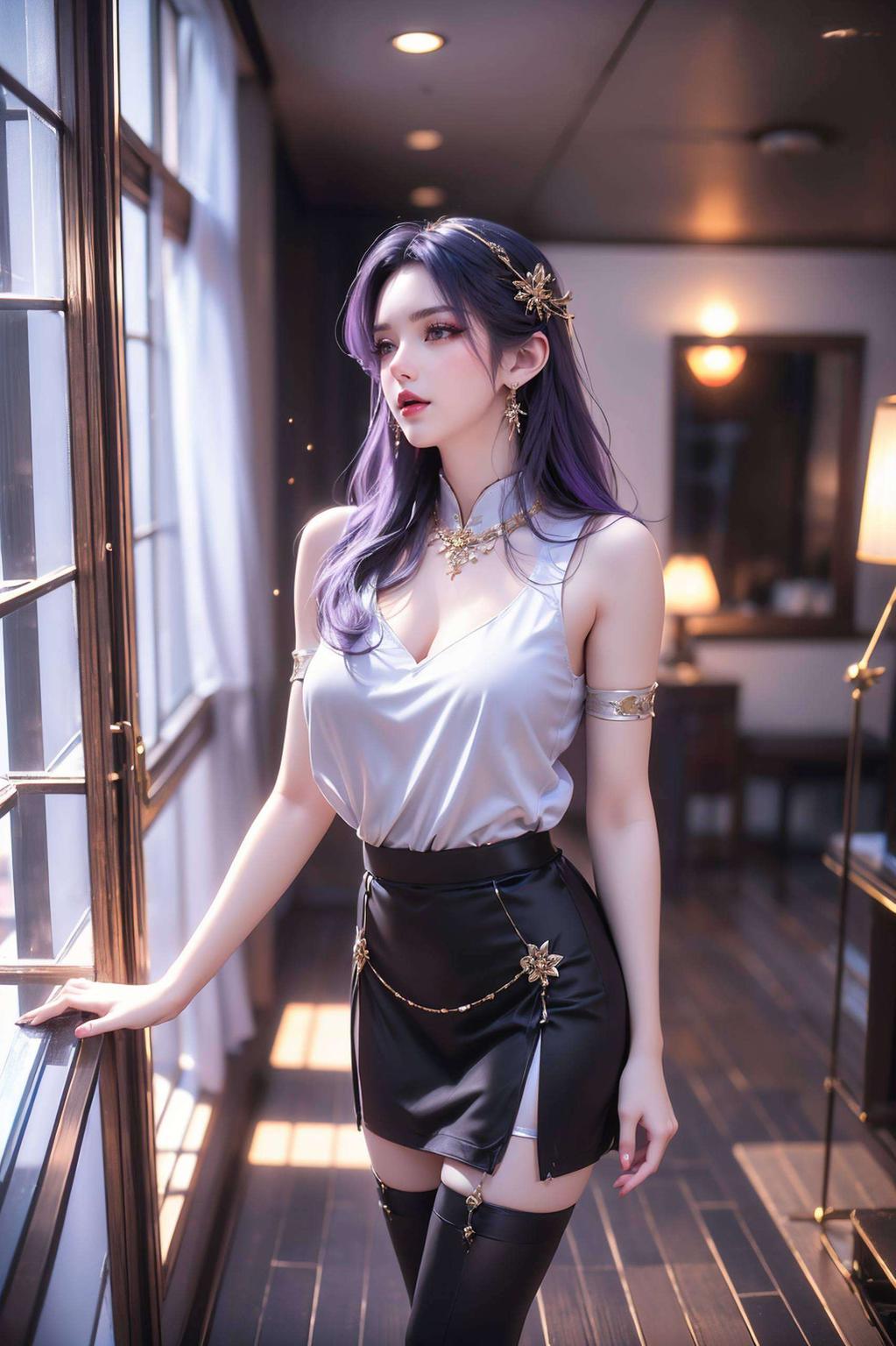 融合了古典与现代元素色彩渐变巧妙