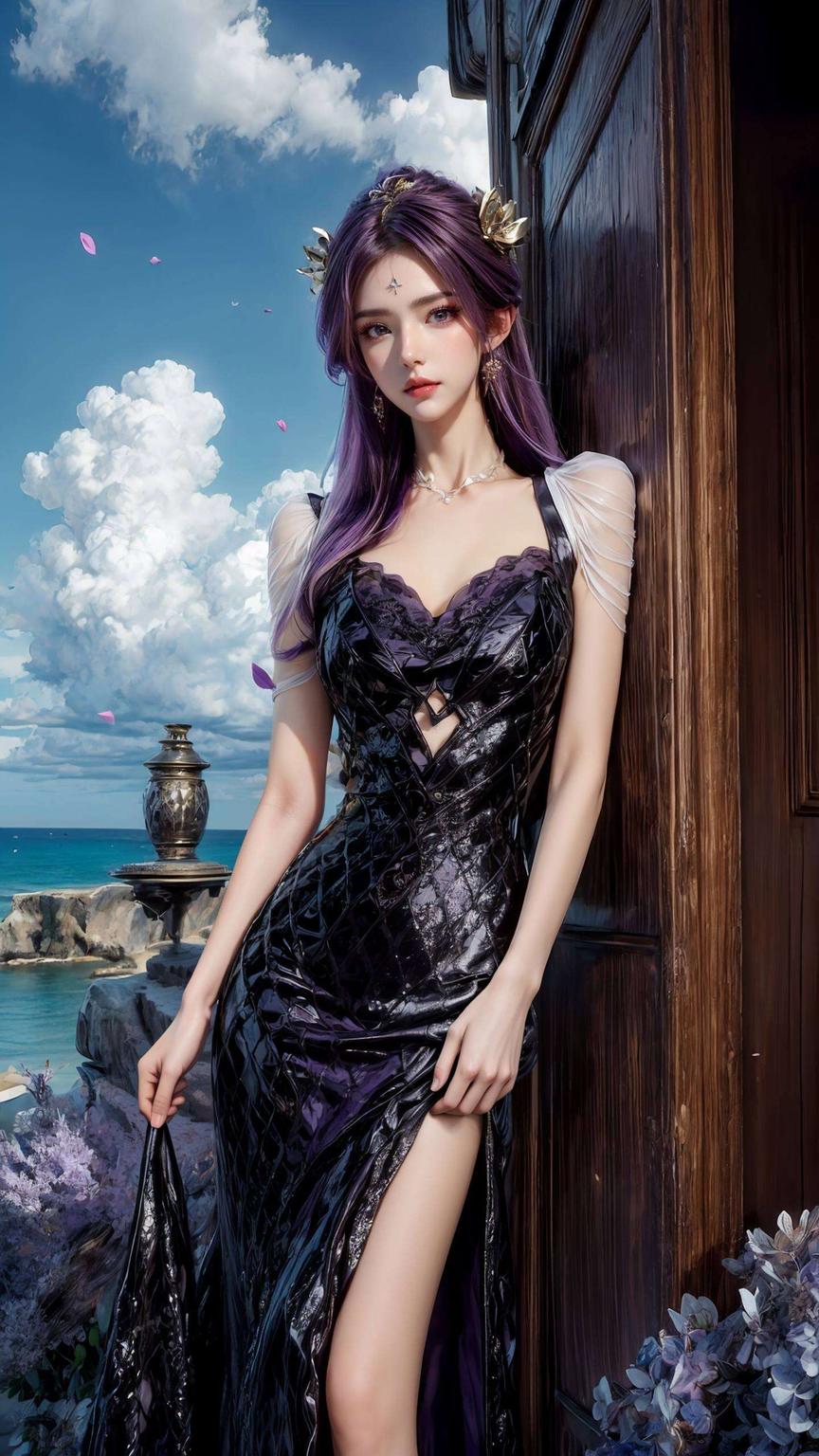 她婉约动人这款天穹哭泣壁纸