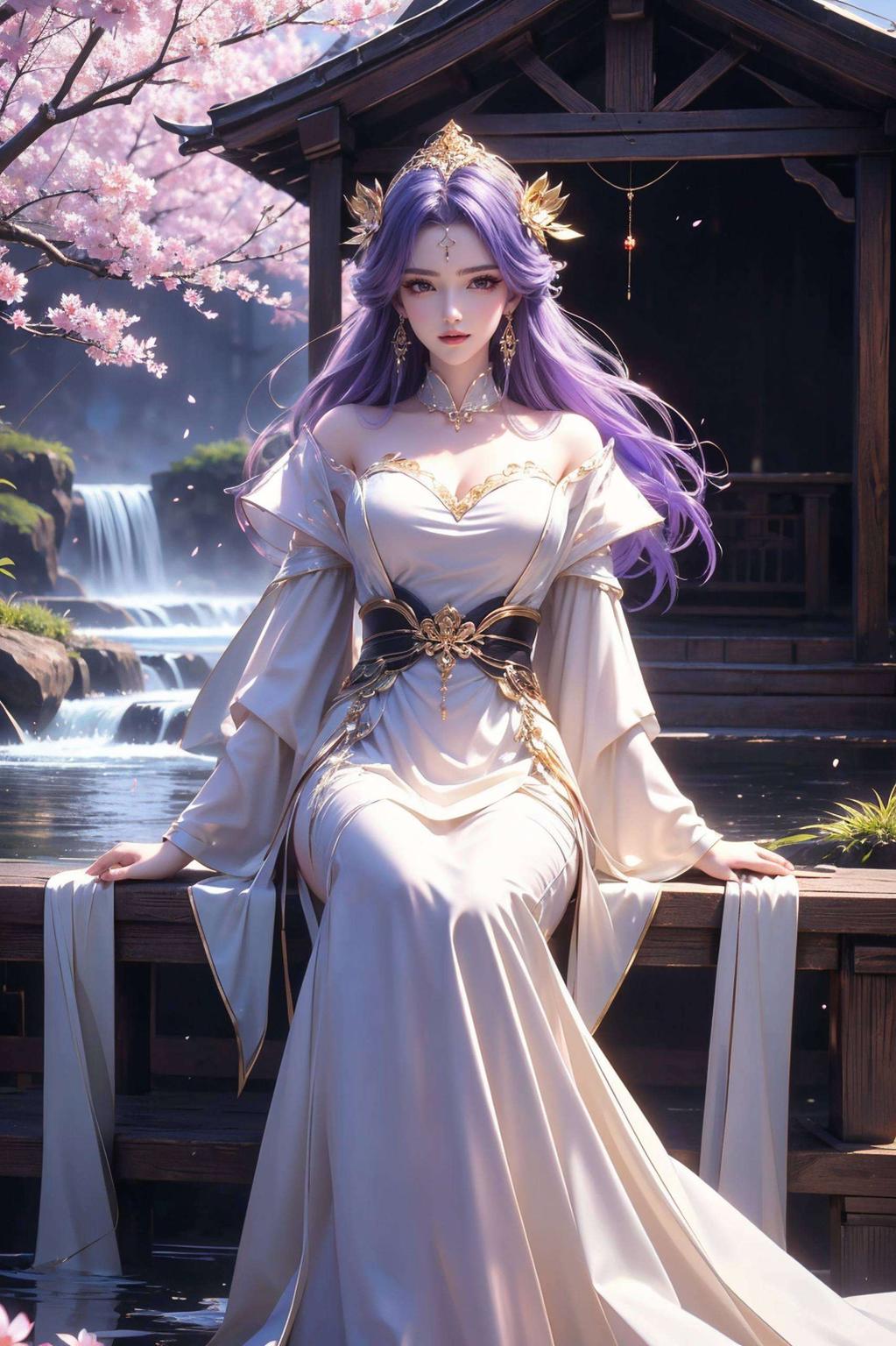 高清画质将国漫女神天穹女神的壁纸图片融入其中