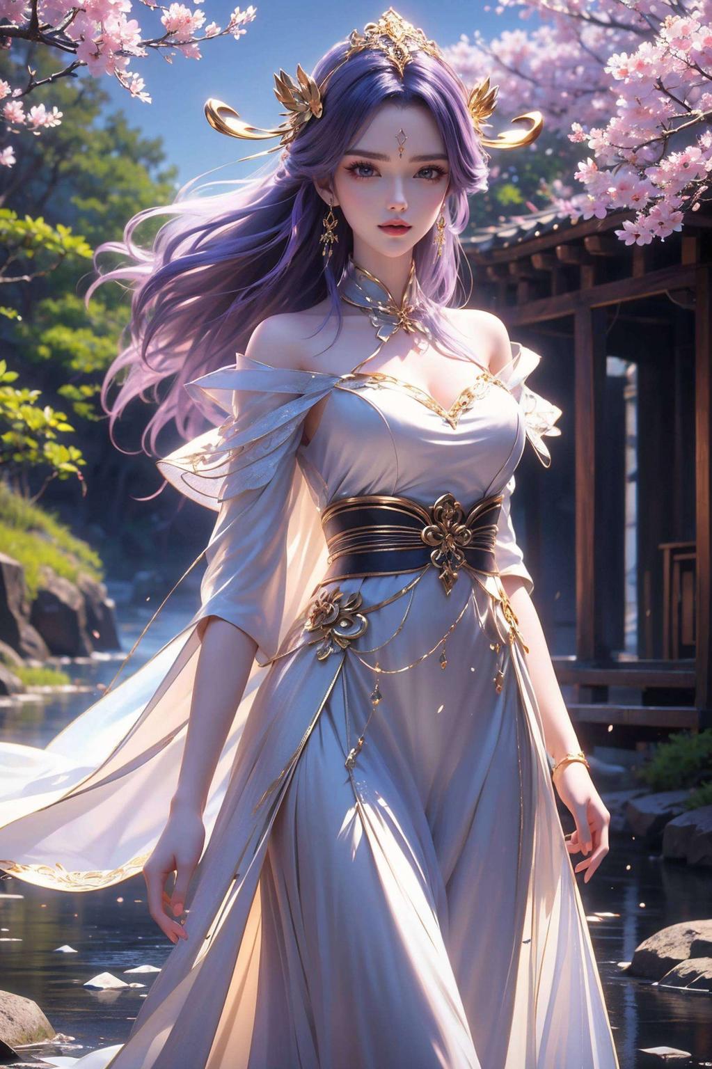 活力四射的美女背景4K高清画质