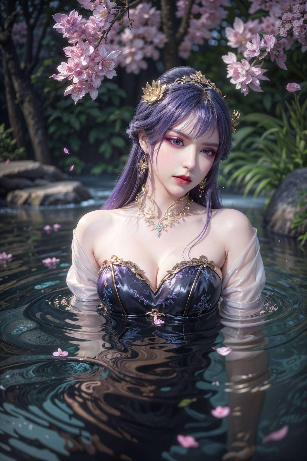 每一帧都如艺术品般精致以AI国漫美女金属质感为主题