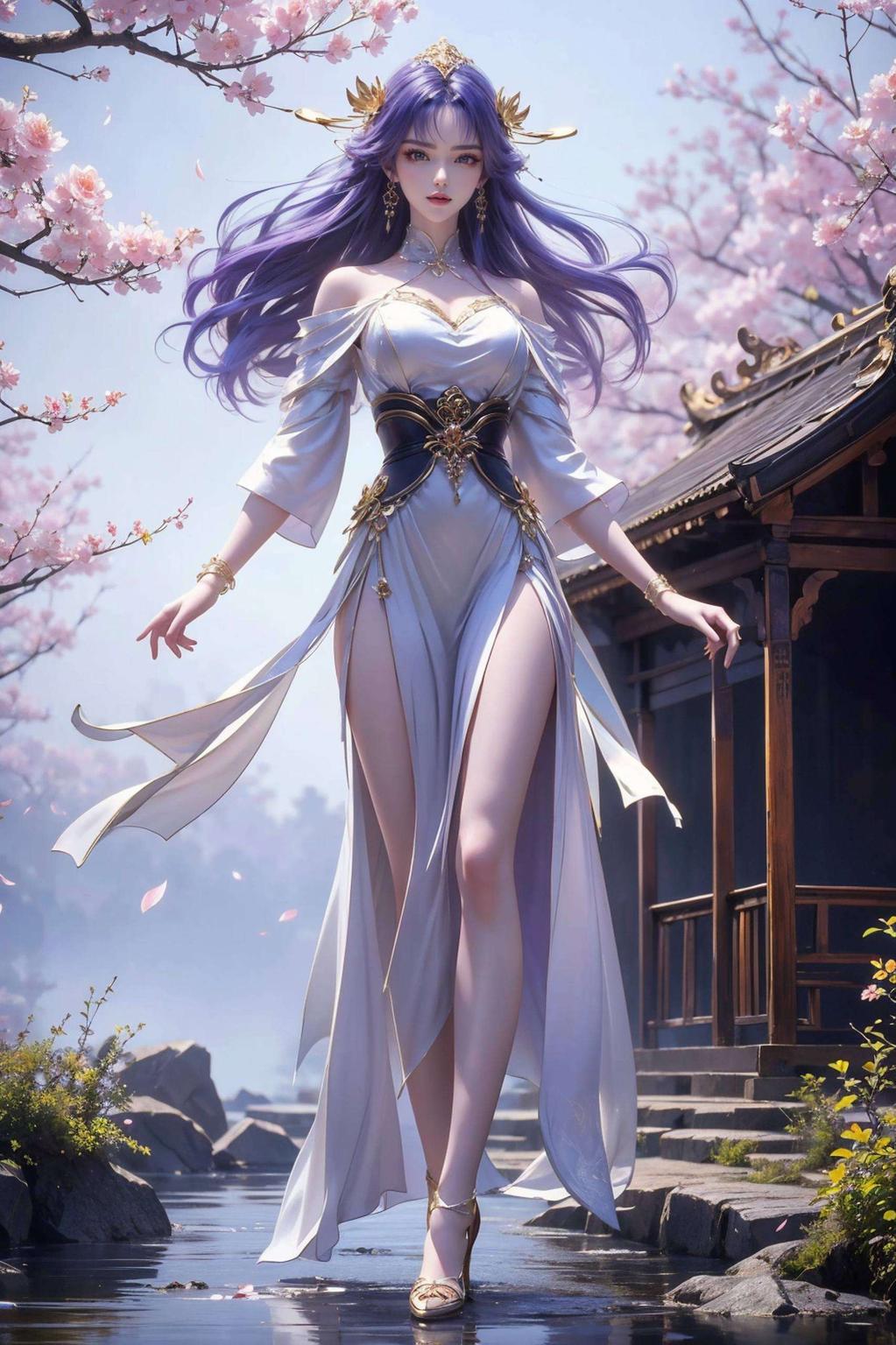 全屏AI绘画动作素材为你带来流畅的动作与绝美的画面