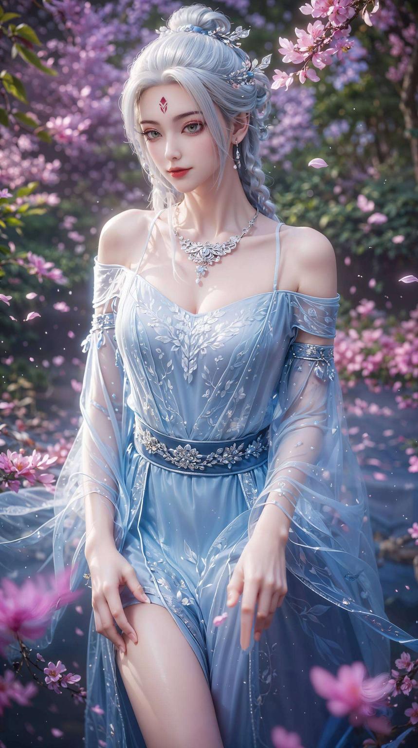 小白翩翩起舞这款4K高清AI女神壁纸