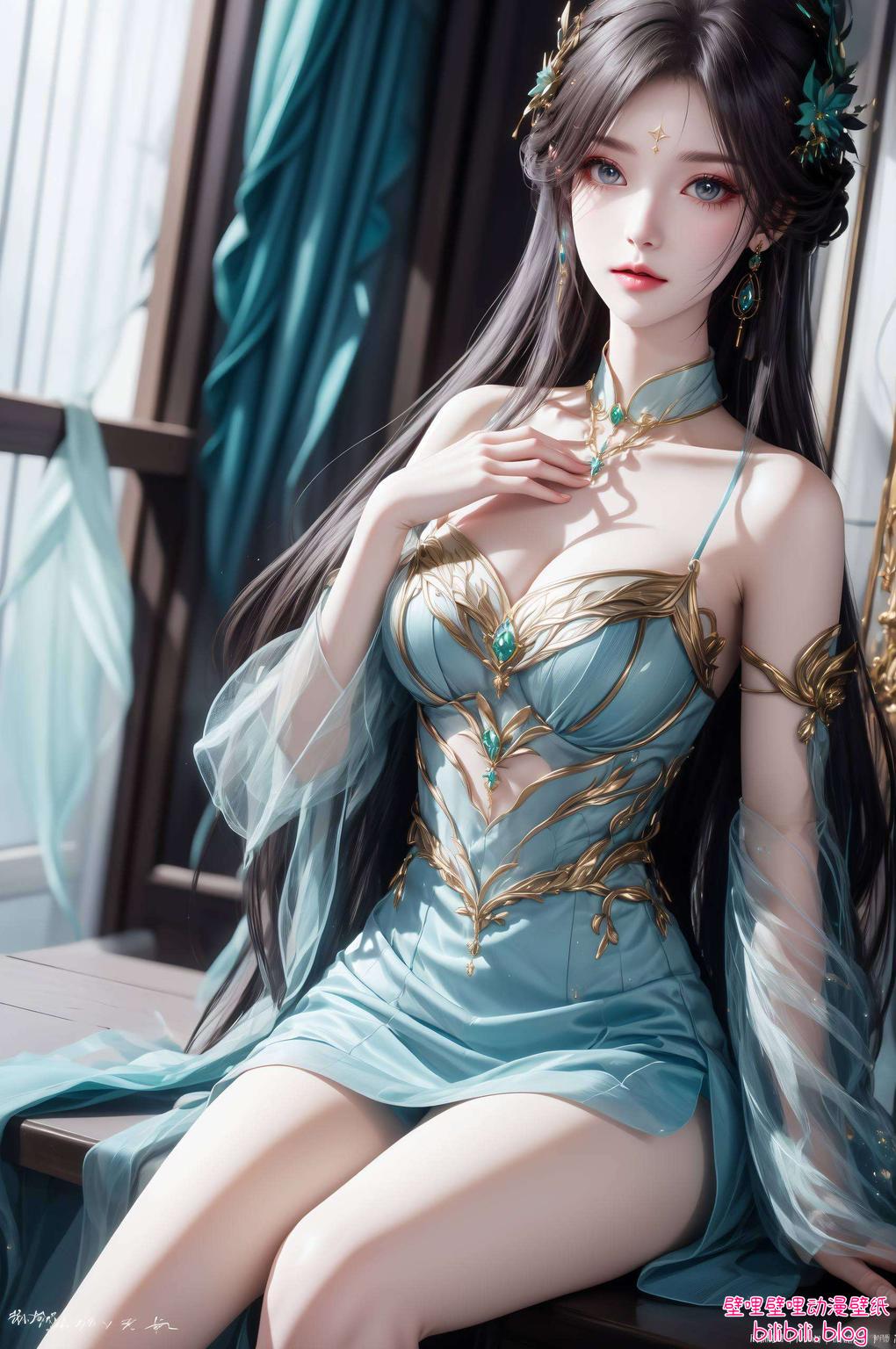 全屏AI绘画她的每一个眼神