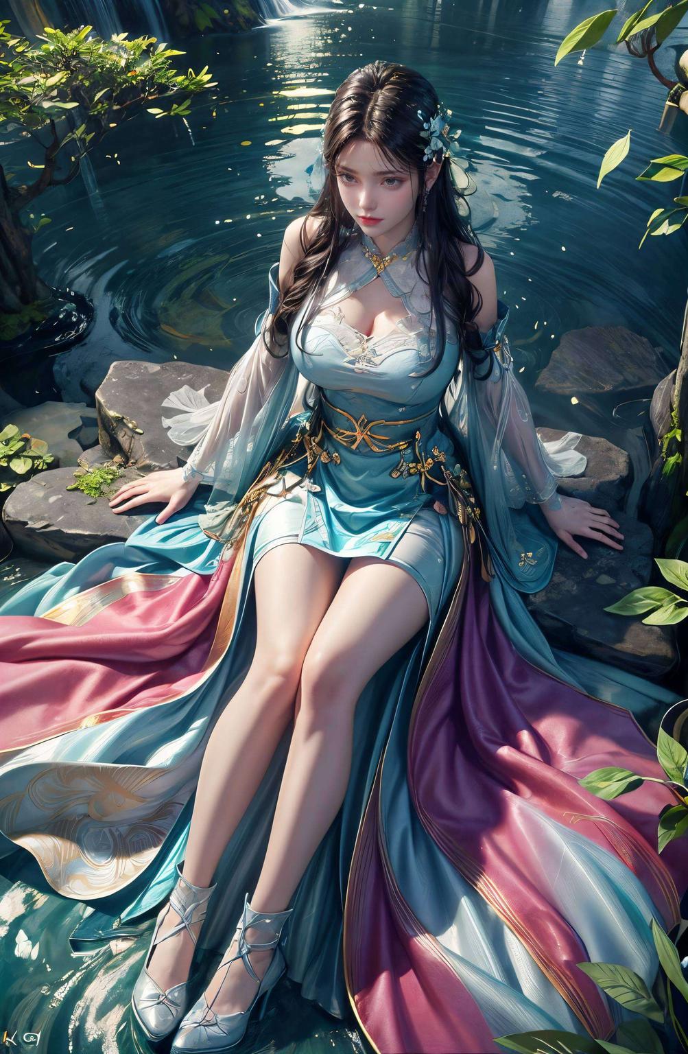 捕捉了她那如梦如幻的倩影都仿佛能引领你穿越次元的大门