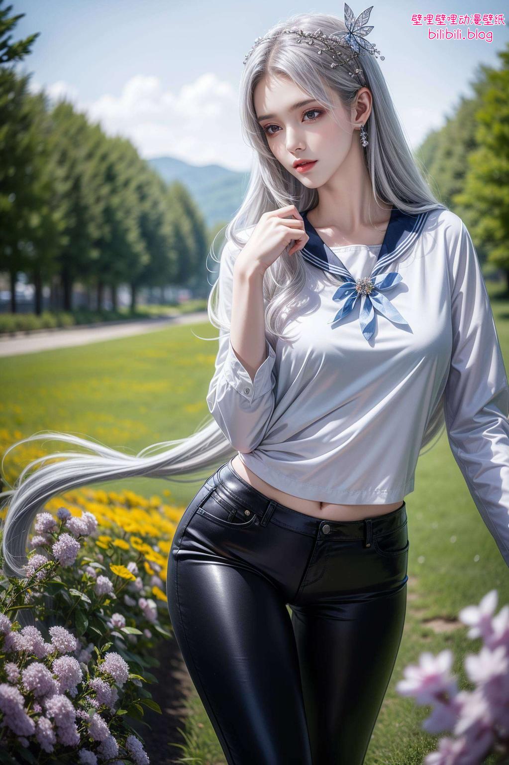 让小医仙的甜美笑容在你的手机上绽放AI绘画为你呈现微笑素材的魅力