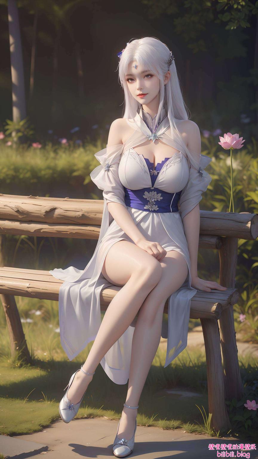 为你的电脑带来一抹不凡的仙气动态桌面壁纸让她仿佛跃然屏上