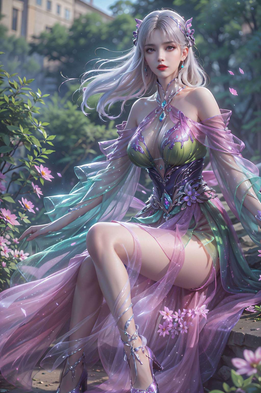 将她的高清形象与丝绒质感完美融合这款以国漫女生小医仙为主角的电脑壁纸