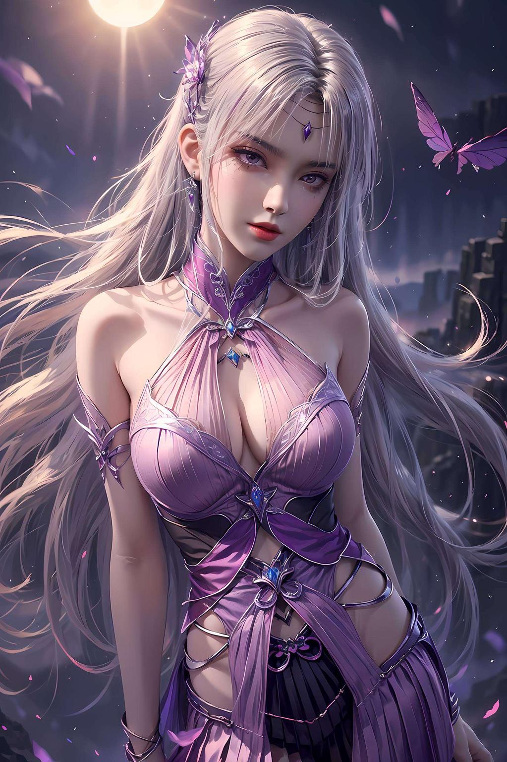 国漫女神紫妍的唯美形象让每一次点亮屏幕
