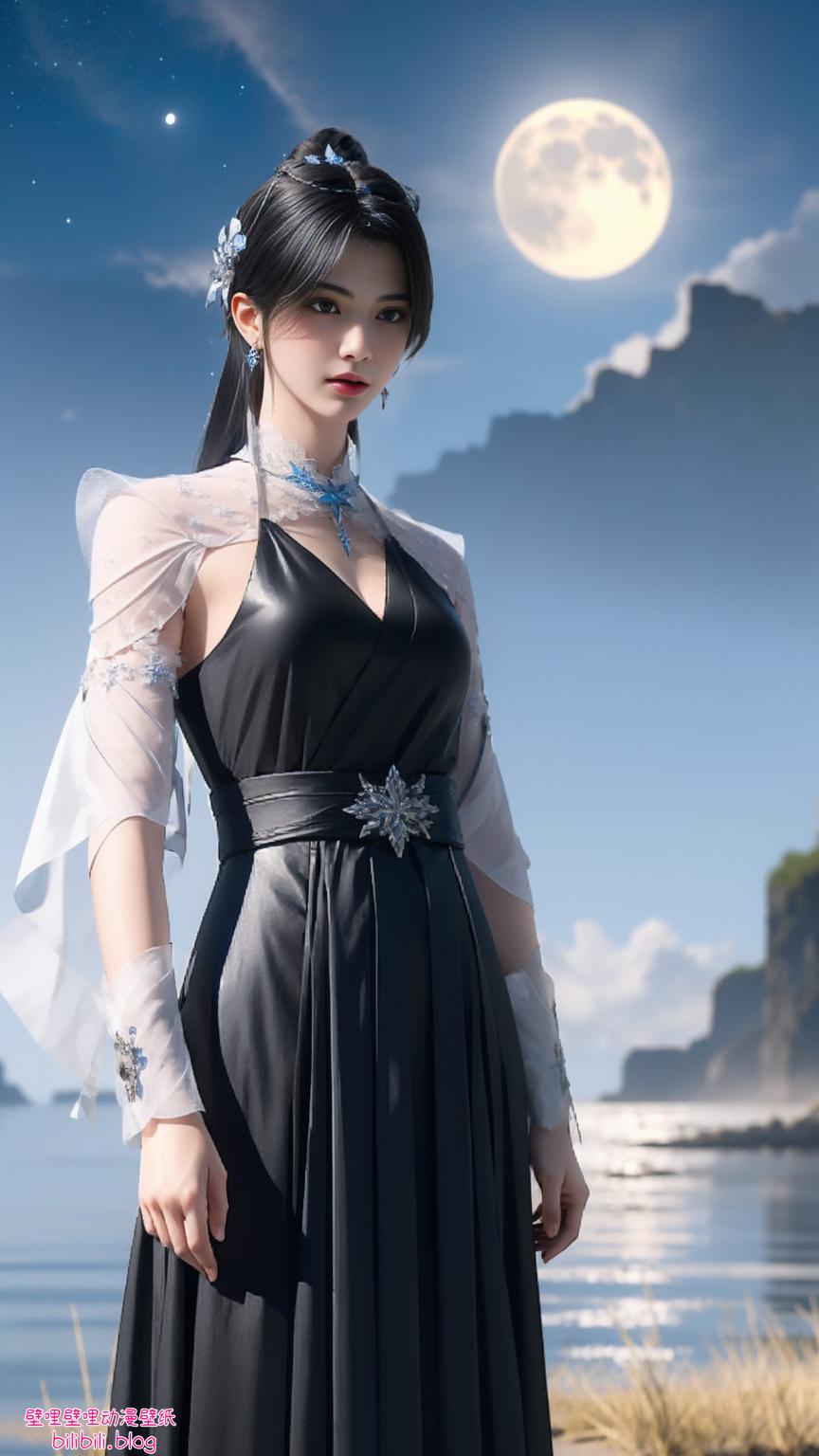 AI绘画巧妙捕捉她每一个优雅的pose从晨曦微光到月色渐变
