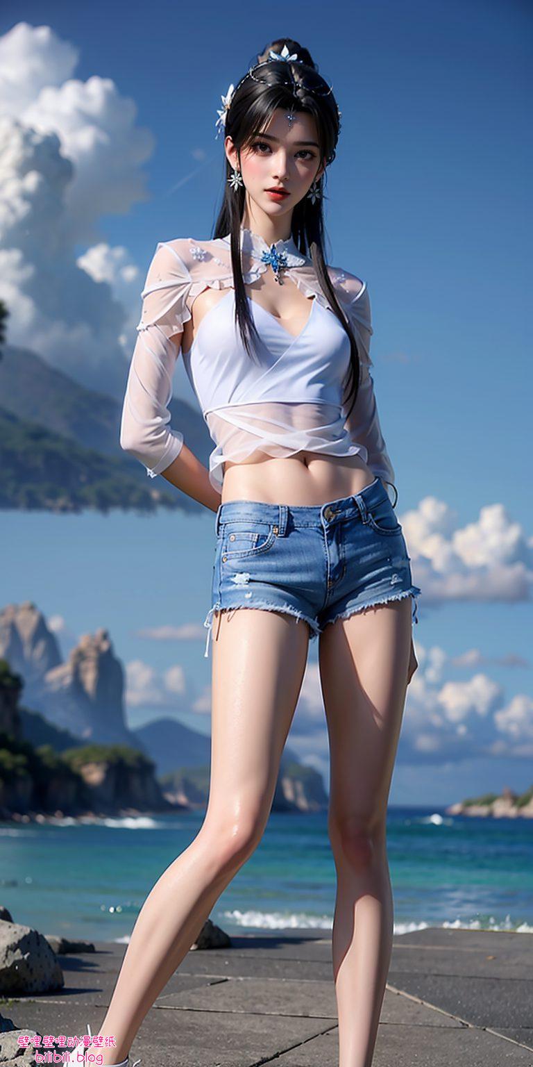 夏倾月以其绝美的壁纸形象