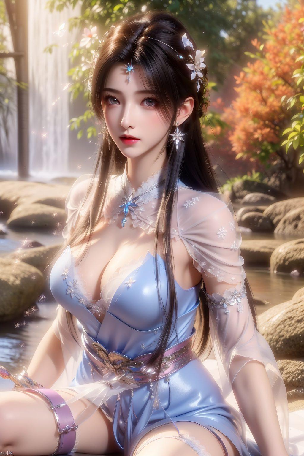 夏倾月她的身影