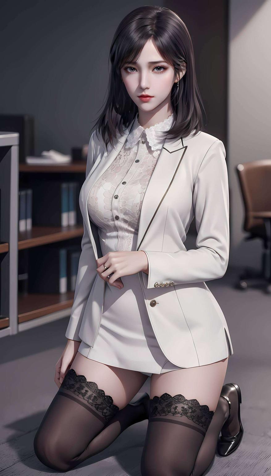 将细腻的线条与鲜明的色彩完美融合这款【AI国漫美女完美像素苹果国漫女生】壁纸