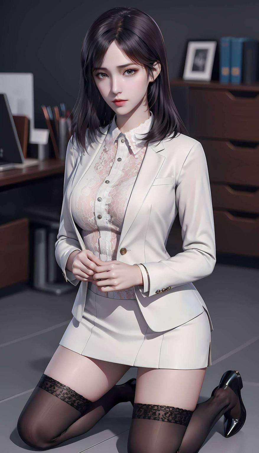 粉色系的渲染让她宛如动漫中的甜美公主