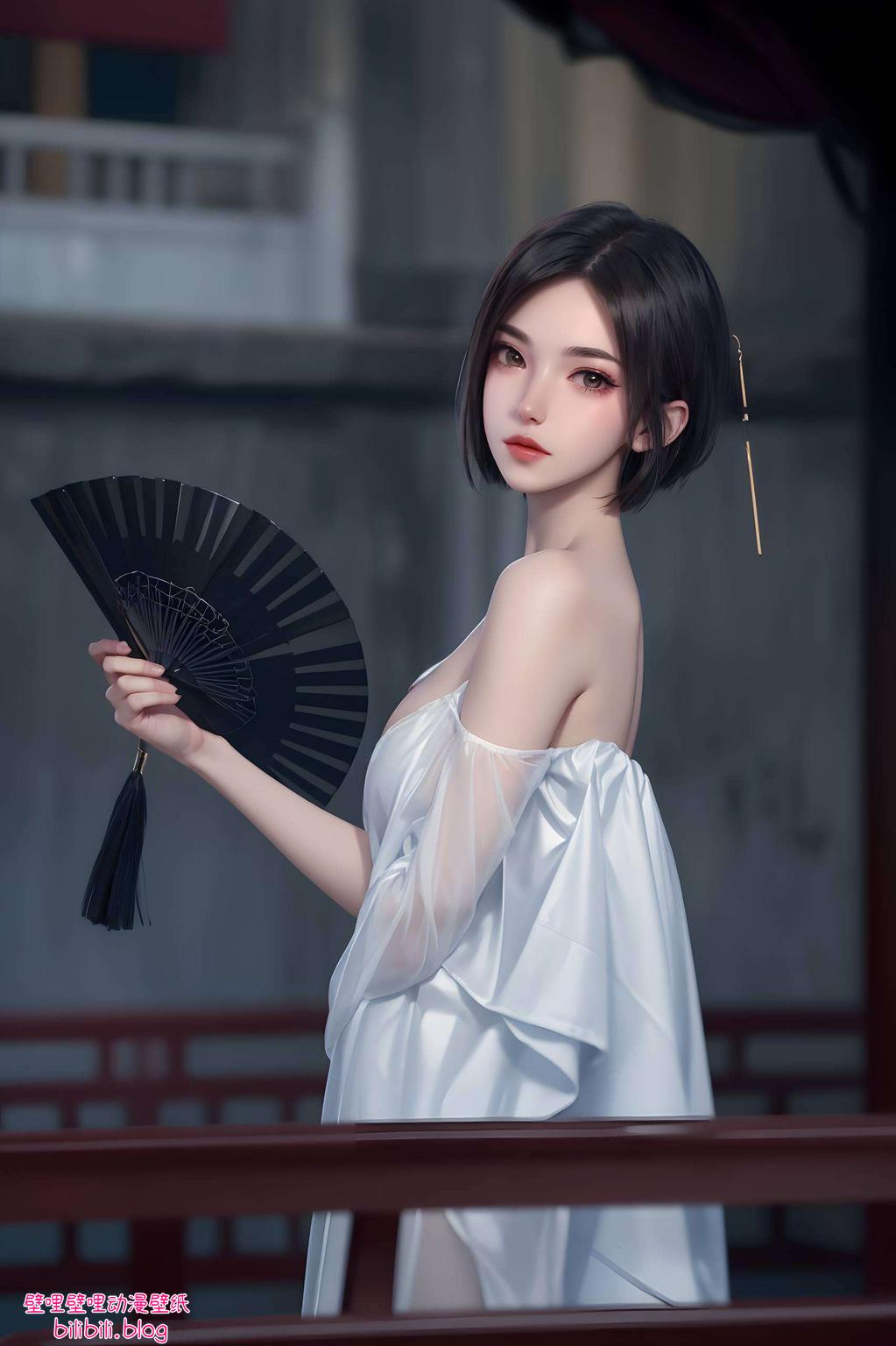 绘制在古风画卷中的杨小瑾为你的手机增添一抹静谧的国漫风情